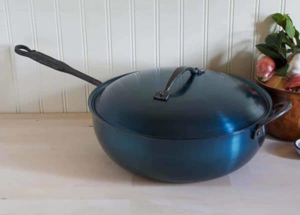 Chef's Pan with Pioneer handle, side view